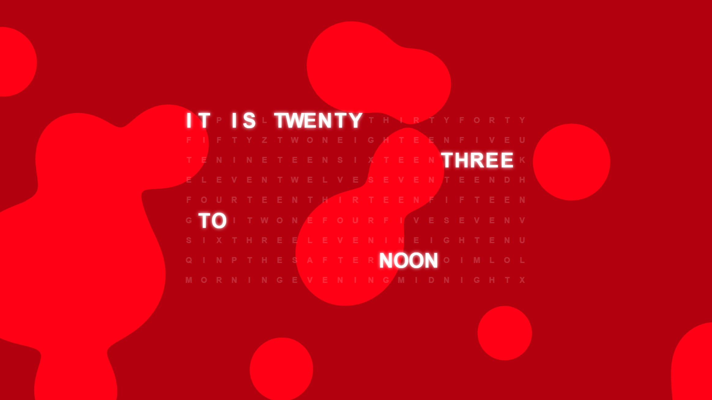 Word Clock project preview